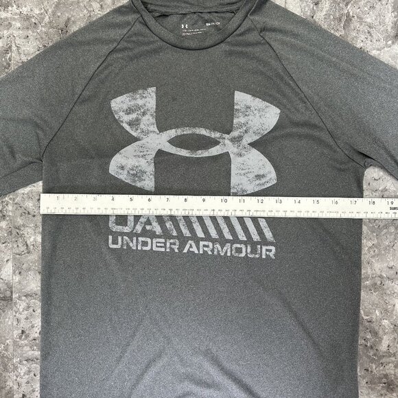 Under Armour T Shirt Loose Men’s Small Grey Short Sleeve - Picture 3 of 5